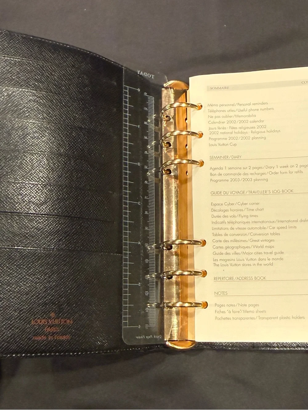 Louis Vuitton Green Epi Leather Agenda PM Planner Cover Vintage 2002-2003 COA